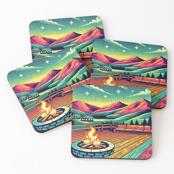 Item preview, Camp fire cartoon Styled 3D art designed and sold by Iainmcdowell.