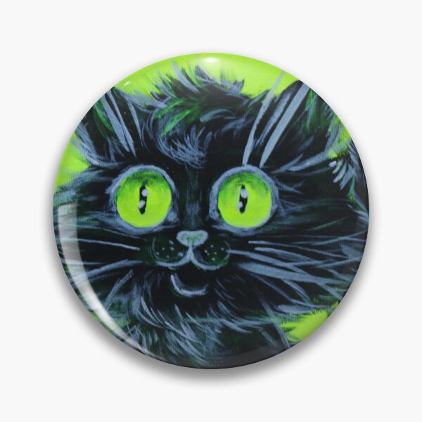 Item preview, Neon Black Cat by Estelle Cress designed and sold by EstelleCress.
