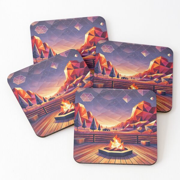 Item preview, Camp fire cartoon Styled 3D art designed and sold by Iainmcdowell.