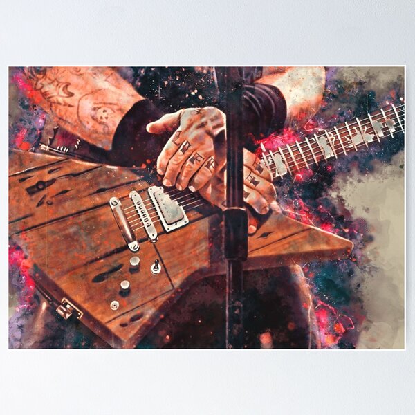 Item preview, James Hetfield with Guitar designed and sold by ArtOfBoyka.