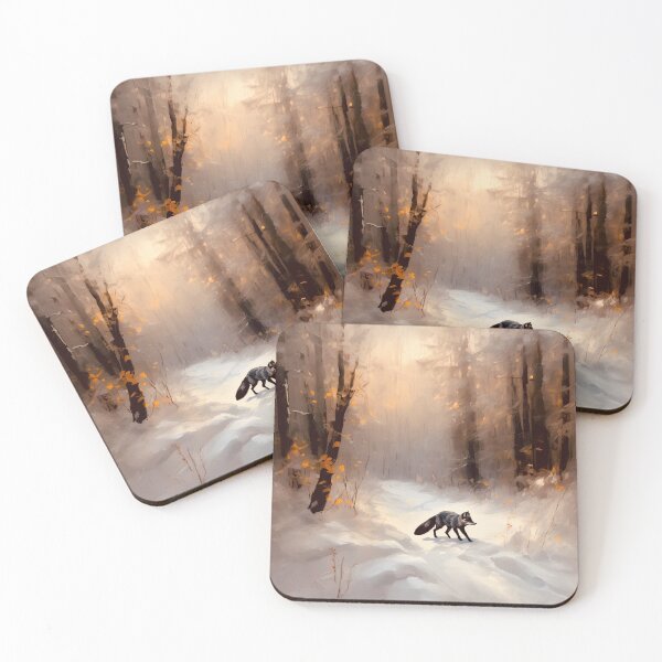 Item preview, Silver fox bathed in sunlight designed and sold by Island Art Studios.