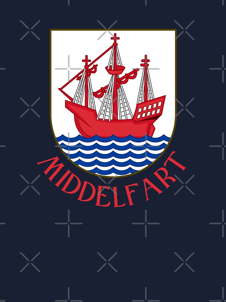 Thumbnail 2 of 2, Kids T-Shirt, Middelfart Coat of Arms,Denmark designed and sold by jeshands.