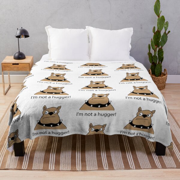 Item preview, Grumpy dog cartoon. I'm not a hugger designed and sold by Scat the cat.