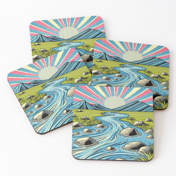 Item preview, River cartoon Styled 3D art designed and sold by Iainmcdowell.