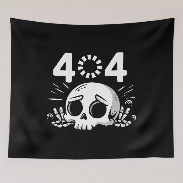 Item preview, 404 - Skull Not Found designed and sold by TrippyOutfitter.