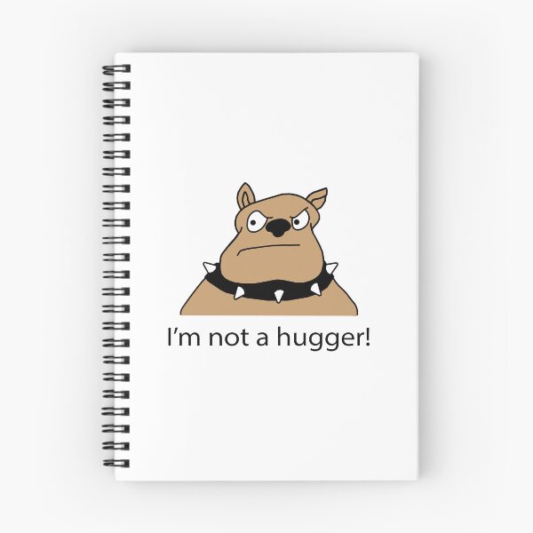 Item preview, Grumpy dog cartoon. I'm not a hugger designed and sold by Scat the cat.