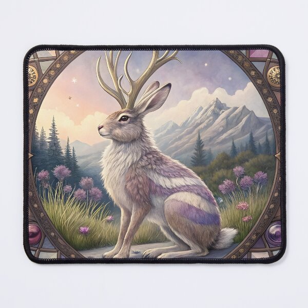 Item preview, Jackalope in Lavender Dust designed and sold by HabitableMoons.