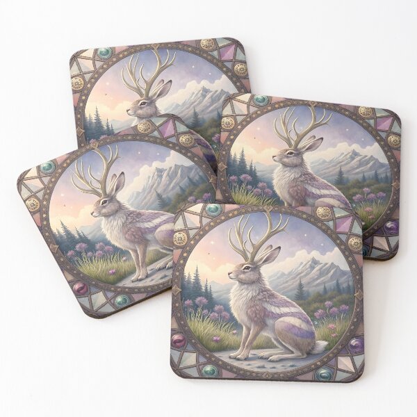 Item preview, Jackalope in Lavender Dust designed and sold by HabitableMoons.