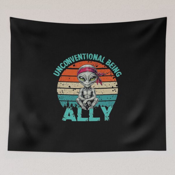 Item preview, Unconventional Being Ally - Alien Themed Unique Design designed and sold by Colorful-Garden.