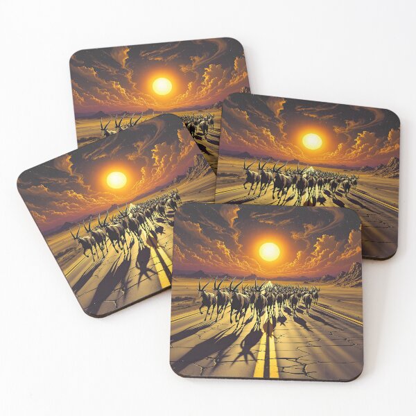 Item preview, Oryx Herd at Sundown designed and sold by HabitableMoons.