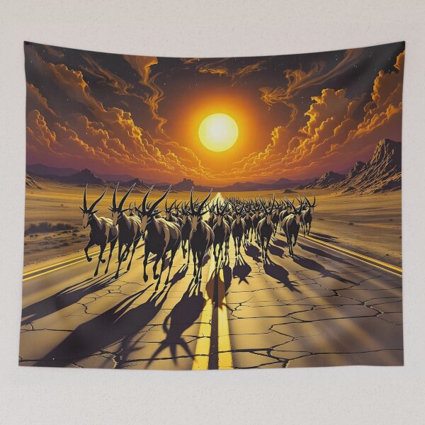 Item preview, Oryx Herd at Sundown designed and sold by HabitableMoons.