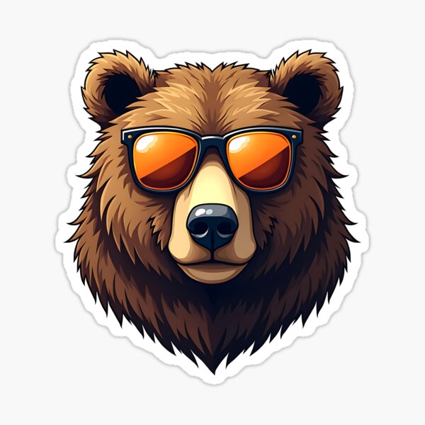 Item preview, cool bear with sunglasses design designed and sold by NilsRichter.
