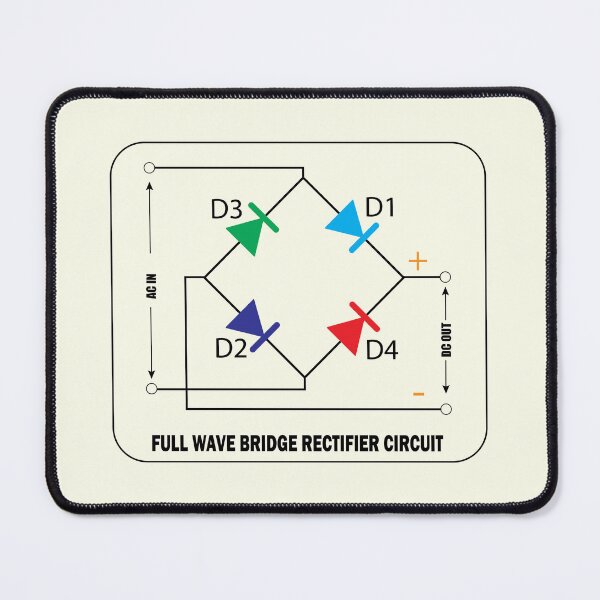 Item preview, Electronics engineering Full wave Bridge Rectifier Circuit diagram  designed and sold by Science Engineering Gifts.