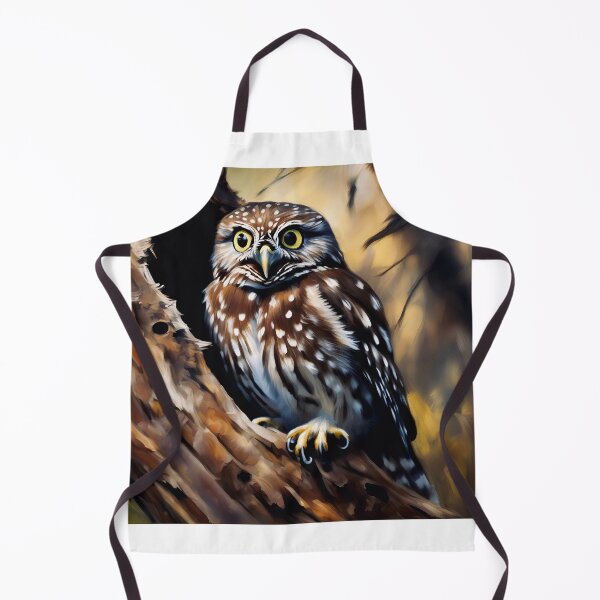 Item preview, A pygmy owl on watch designed and sold by Island Art Studios.