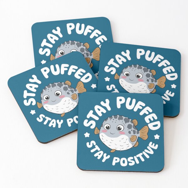 Item preview, Stay Puffed, Stay Positive - Cute Pufferfish designed and sold by JPees.