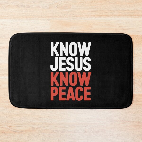 Item preview, Know Jesus, Know Peace Christian Faith Design designed and sold by Karsten Stier.