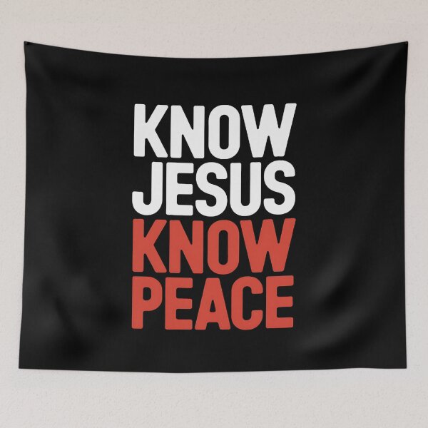 Item preview, Know Jesus, Know Peace Christian Faith Design designed and sold by Karsten Stier.