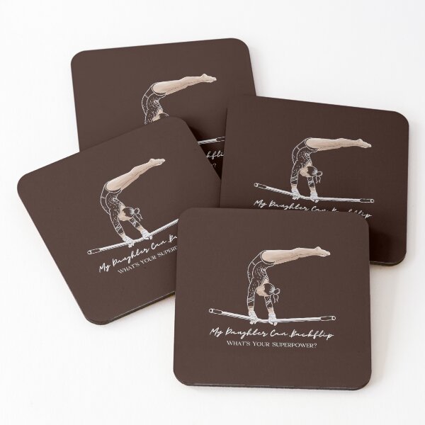 Item preview, My Daughter Can Backflip What’s Your Superpower? Funny gifts for gymnastic dad designed and sold by MikeKart.