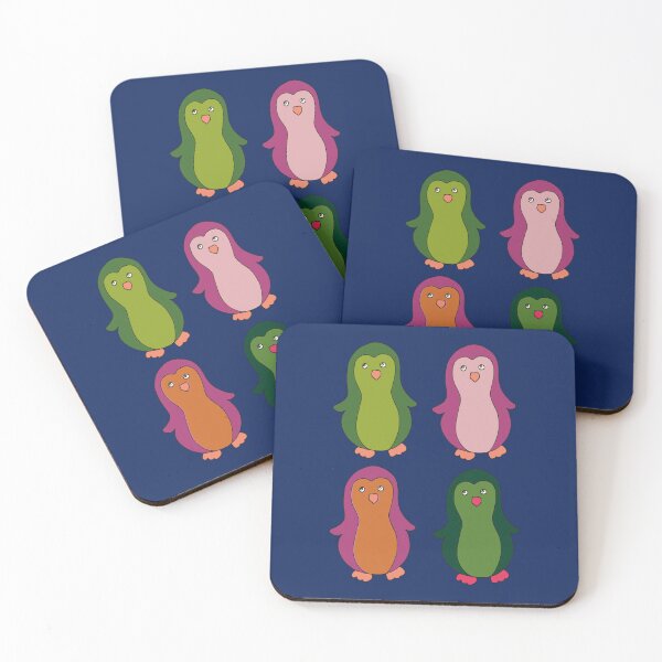 Item preview, penguins colorful and funny designed and sold by Veki5.