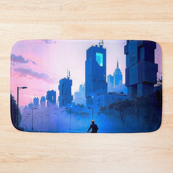 Item preview, Neon Whispers on Cobblestone Streets designed and sold by PanoramaPrints.