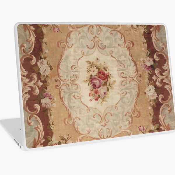 Item preview, Antique Rose Floral French Aubusson Rug Print designed and sold by Vicky Brago-Mitchell®.