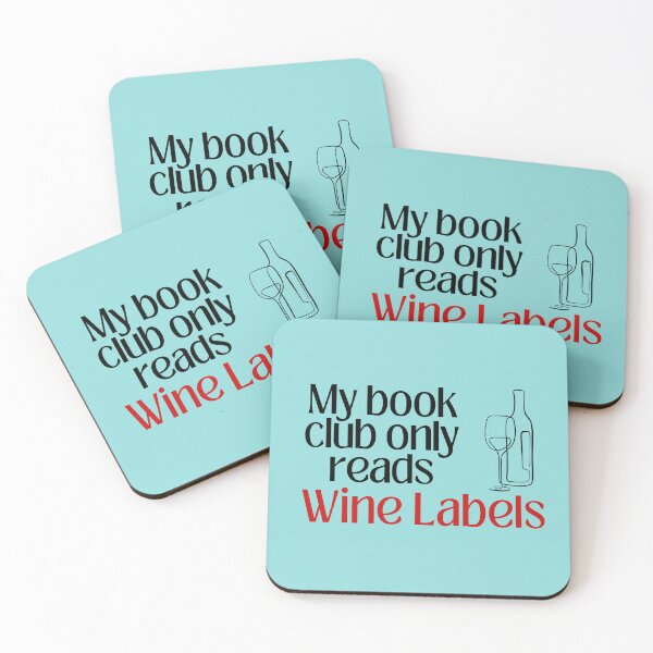 Item preview, My Book Club Only Reads Wine Labels | Funny Wine Lover Design designed and sold by Literally-True.