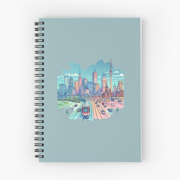 Item preview, HWY 400 & HWY 7 Eastbound - Minimalist Canada Skyline Illustration,  designed and sold by PaintMeWorld.