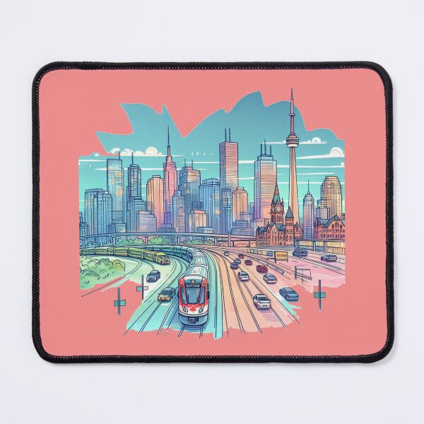 Item preview, HWY 400 & HWY 7 Eastbound - Minimalist Canada Skyline Illustration,  designed and sold by PaintMeWorld.