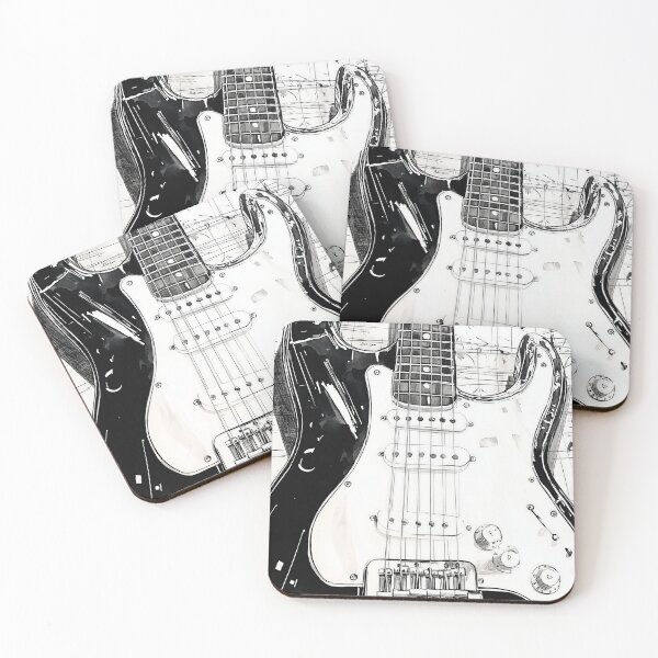 Item preview, Guitar black and white music art #guitar #music designed and sold by JBJart.