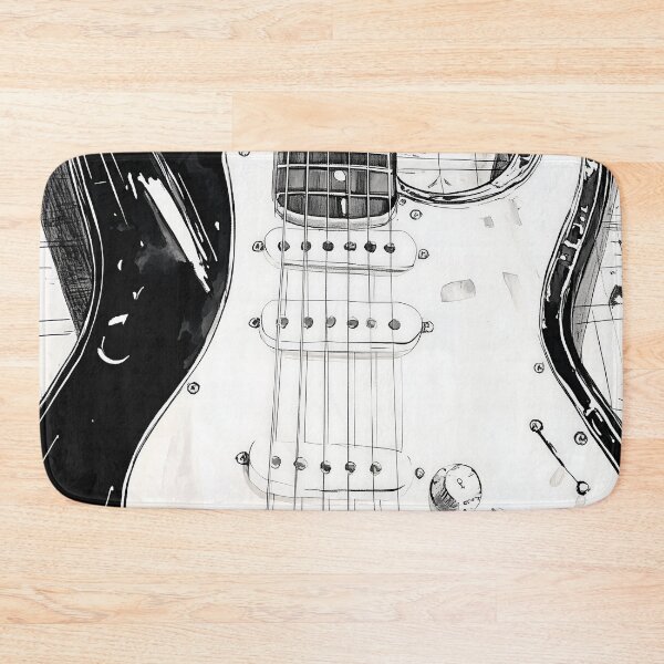 Item preview, Guitar black and white music art #guitar #music designed and sold by JBJart.