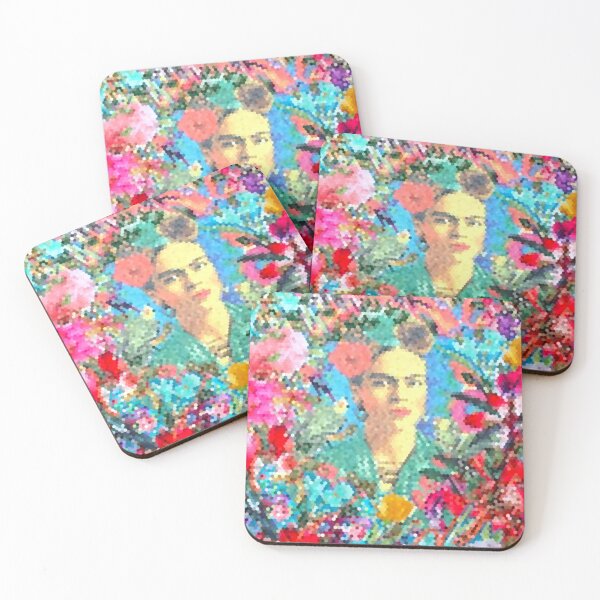 Item preview, Frida Kahlo and flowers, mexican artist, colorful bird, frida kahlo portrait, paintings designed and sold by AliloveartistIT.