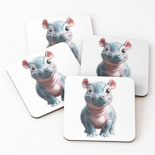Item preview, Cheerful Pygmy Hippo  designed and sold by NomadicDreamer.