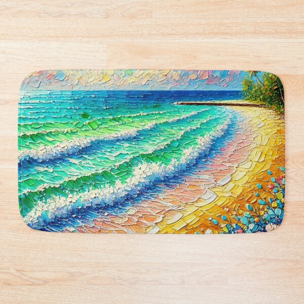 Item preview, The Beach & Flowers in Impasto Style  designed and sold by Shs-Kenya.