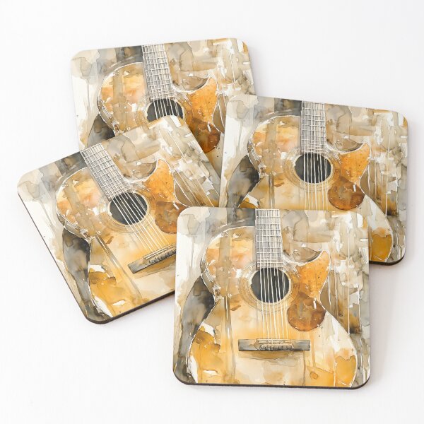 Item preview, Guitar watercolor music art #guitar #music designed and sold by JBJart.