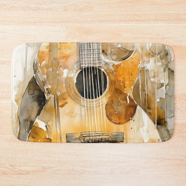 Item preview, Guitar watercolor music art #guitar #music designed and sold by JBJart.