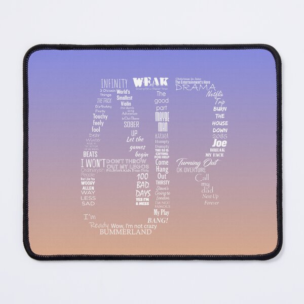 Item preview, AJR typographic designed and sold by EV Design.