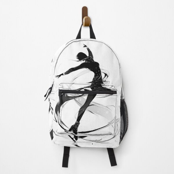 Item preview, Graceful Figure Skater Silhouette - Dynamic Mid-Performance Art designed and sold by Windy-market.