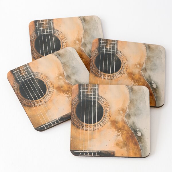 Item preview, Guitar watercolor music art #guitar #music designed and sold by JBJart.