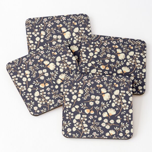 Item preview, Charming Midnight Floral Pattern for Versatile Clothing and Accessories designed and sold by Faissal Thomass.