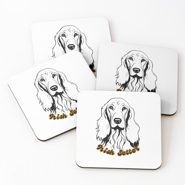 Item preview,  Irish Setter Flowing Coat Portrait designed and sold by Paws and Ink Art.