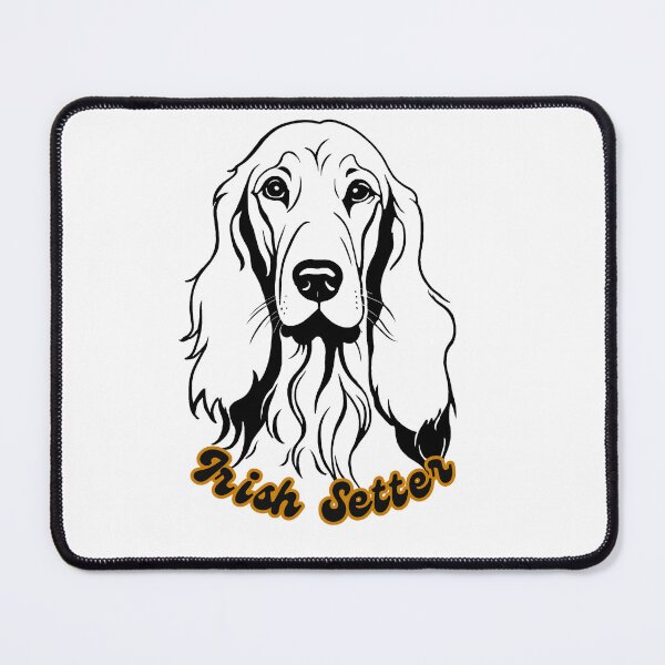 Item preview, Irish Setter Flowing Coat Portrait designed and sold by Paws and Ink Art.