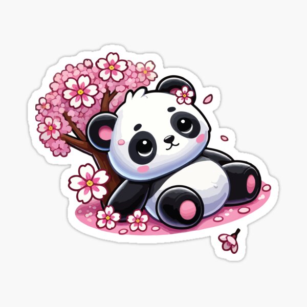 Item preview, Sakura Blossom Panda designed and sold by AnnaArtbyAMNA.