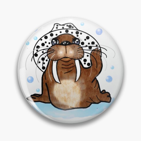 Item preview, walrus - Hello   designed and sold by Shirley cute art .
