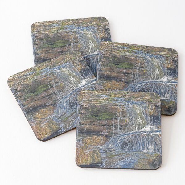 Item preview, Serene Waterfall Over Rocky Terrain designed and sold by David Patterson.
