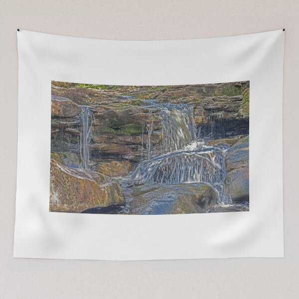 Item preview, Serene Waterfall Over Rocky Terrain designed and sold by David Patterson.