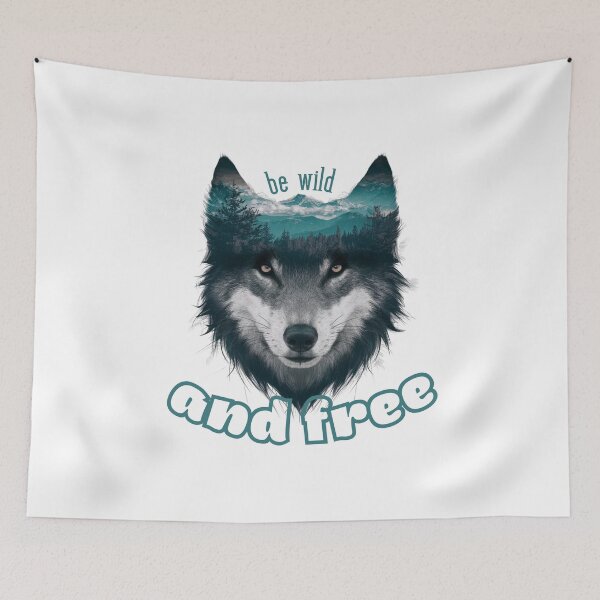 Item preview, Wolf and mountains,Wild and free,  Freedom, Majestic, Independece designed and sold by KolorellaS.