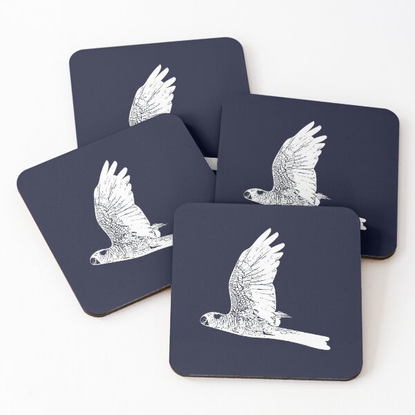 Item preview, Carnaby's Black Cockatoo Flying White Design designed and sold by designsasstultd.