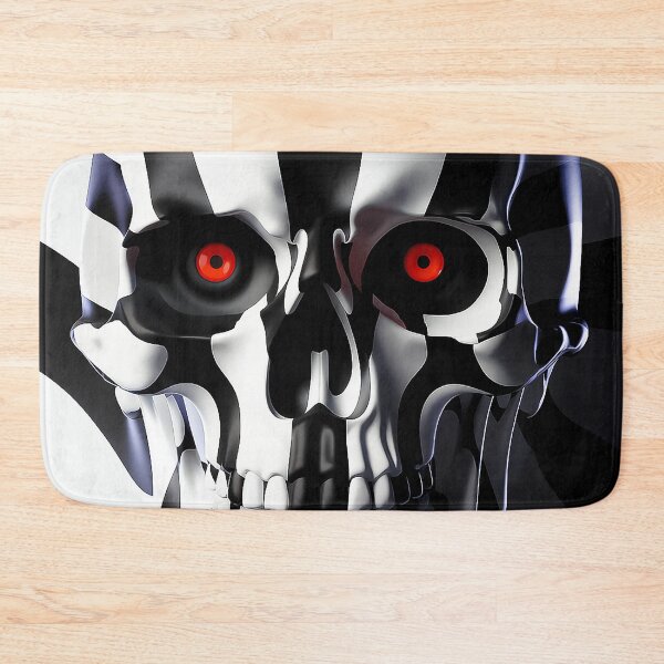 Item preview, Optical Illusion Skull Hypnotic Black and White Striped  designed and sold by Amanda's Factory.