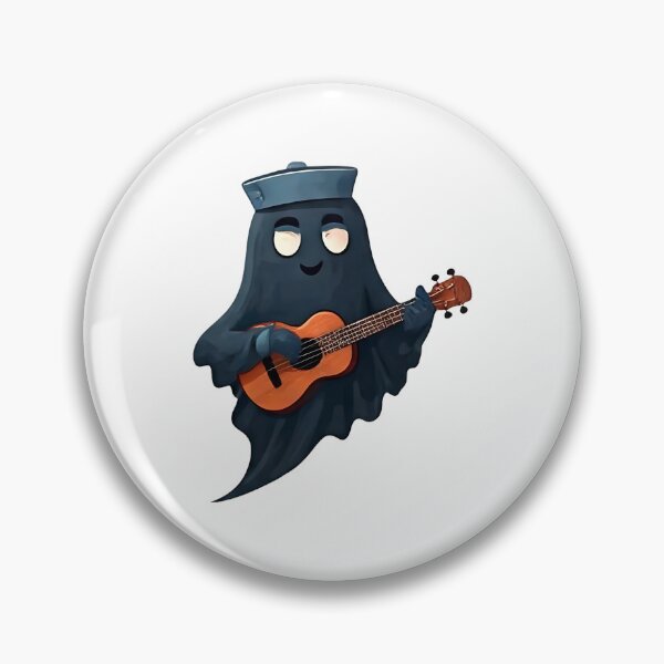 Item preview, Singing Ghost with Guitar designed and sold by thehurdaci.