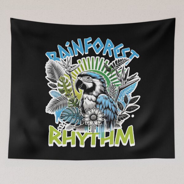 Item preview, RAINFOREST RHYTHM - EXOTIC PARROT  designed and sold by justyna-s28.